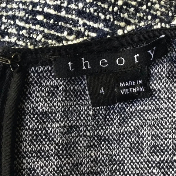 Theory Tillora tweed boucle sleeveless fit and flare dress Size 4 - Picture 7 of 10
